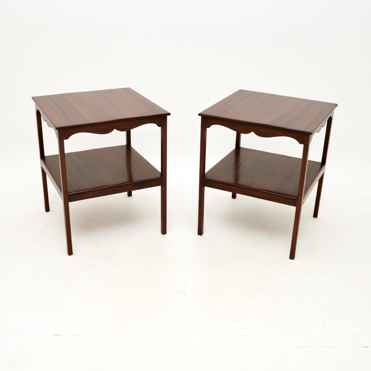 Pair of Antique Mahogany Side Tables (1 of 7) Pair of Antique Mahogany Side Tables (1 of 7)
