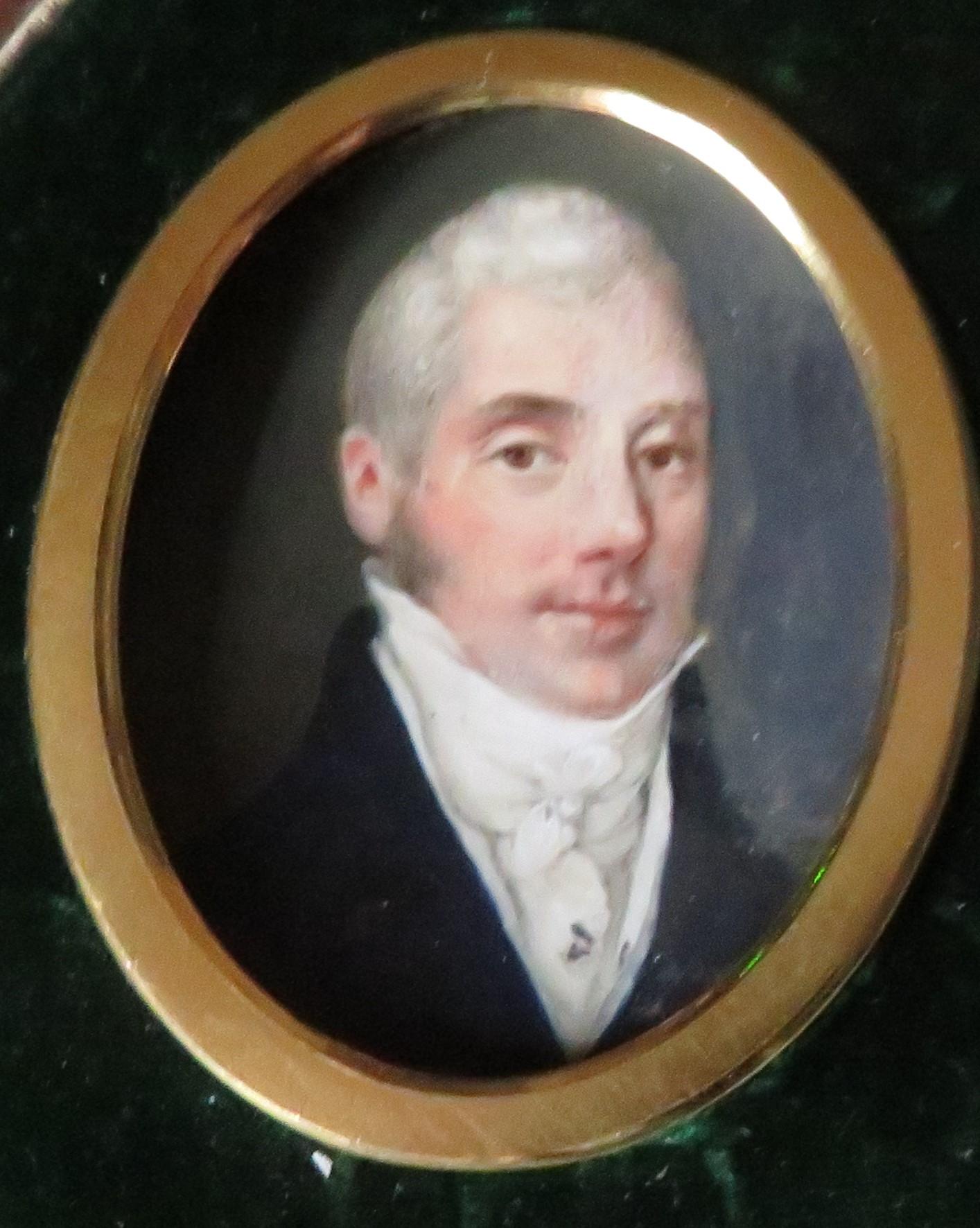 Hand Painted Miniature Portrait Ivory Act TCB5BBB3 (1 of 4)