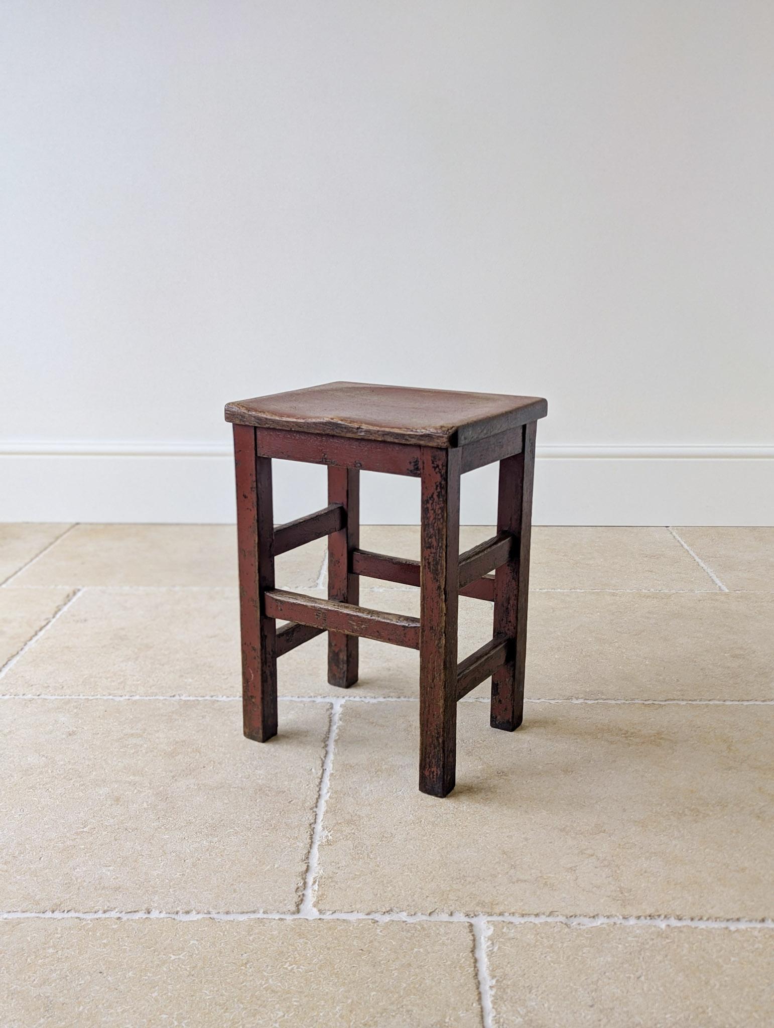 Antique Edwardian Painted Pine Country Stool c.1910 (1 of 17) Antique Edwardian Painted Pine Country Stool c.1910 (1 of 17)