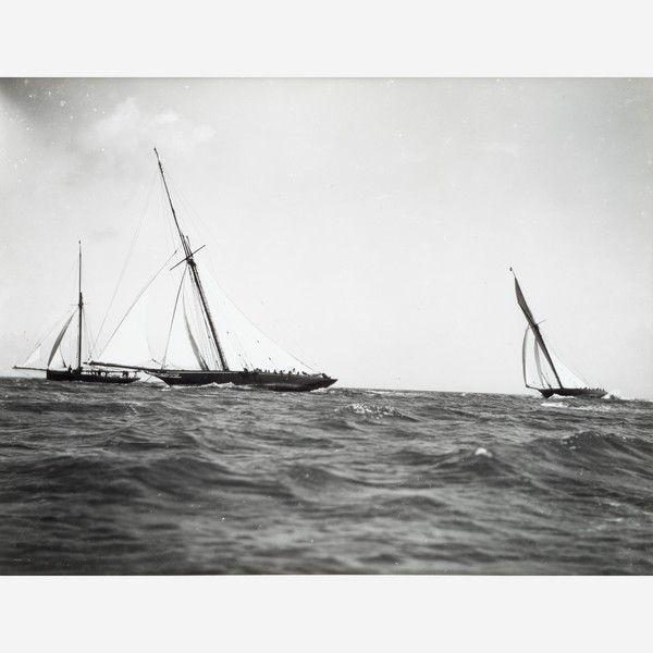 Early Silver Gelatin Photographic Print by Beken of Cowes – Yacht Maid Marion (1 of 1)