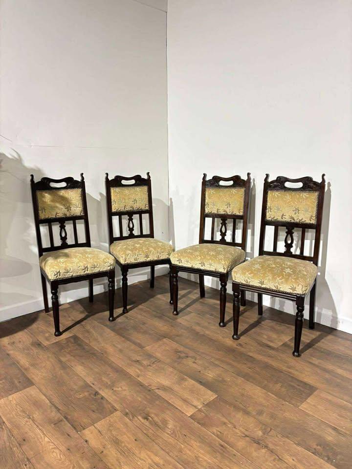 Set Of Four Edwardian High Back Dining Chairs (1 of 17) Set Of Four Edwardian High Back Dining Chairs (1 of 17)