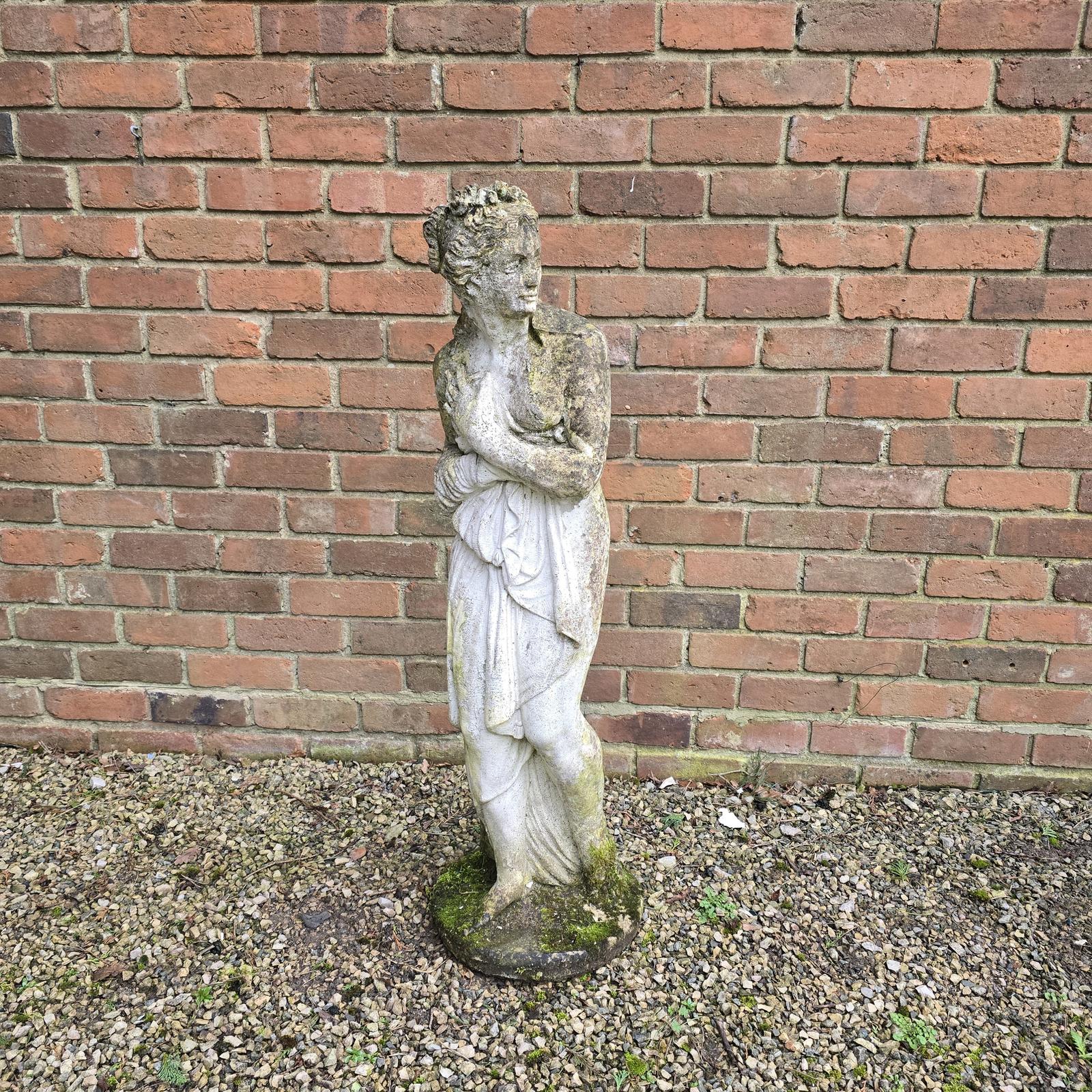 Draped Large Stone Lady (1 of 4)