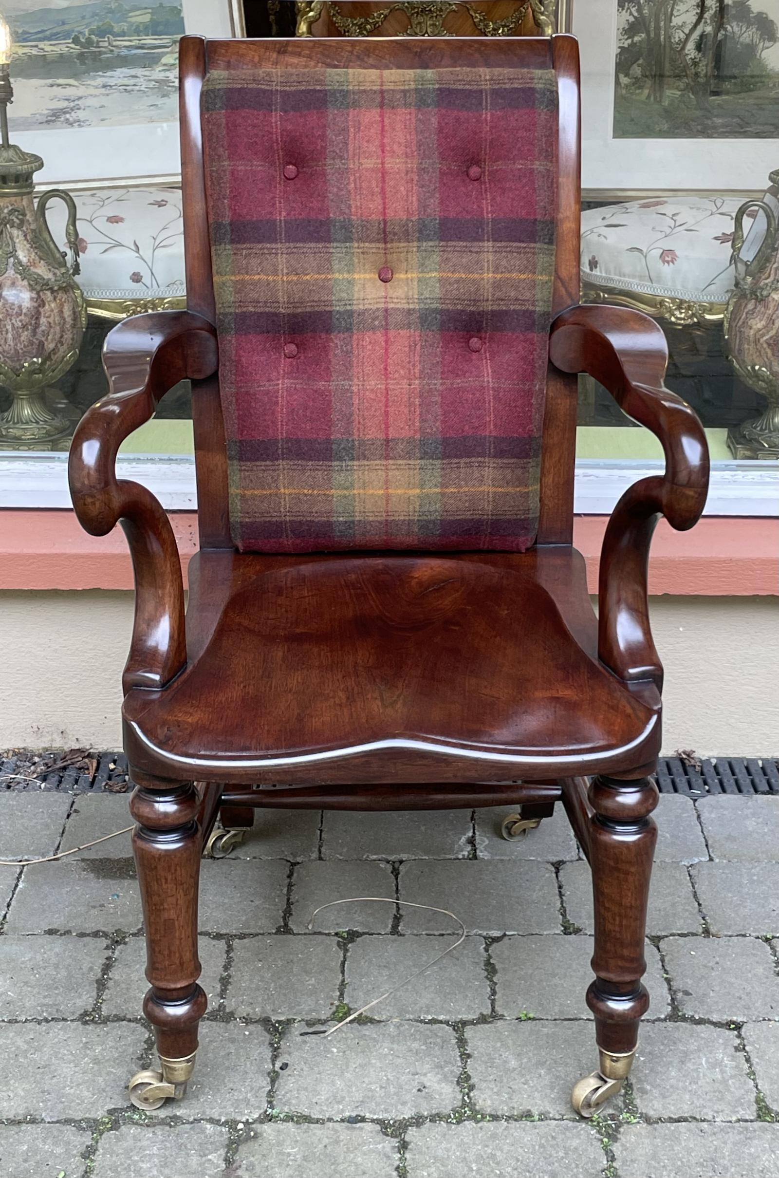 Victorian Mahogany Desk Library Chair (1 of 6) Victorian Mahogany Desk Library Chair (1 of 6)