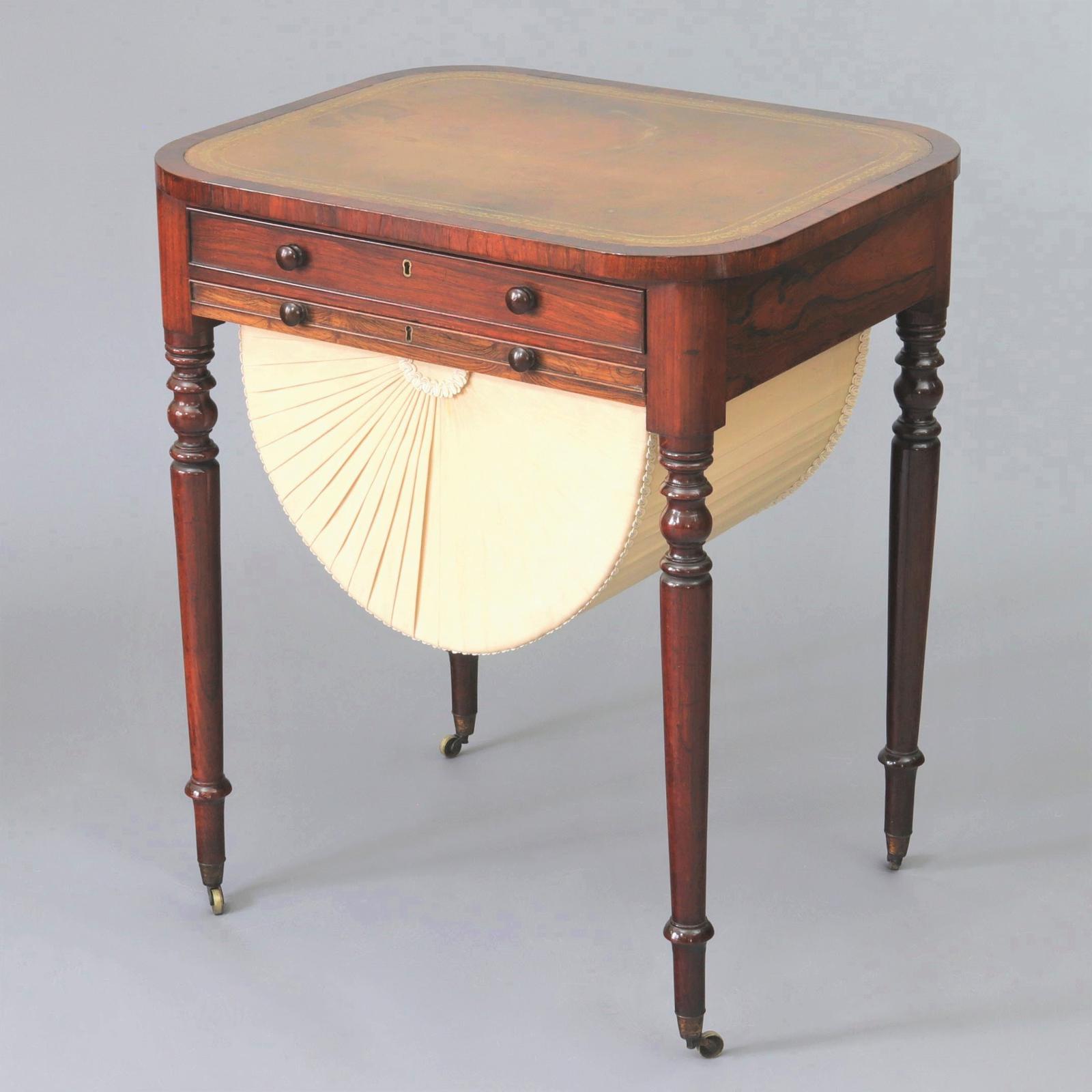 Regency Rosewood Ladies Combined Writing and Worktable c.1820 (1 of 11)