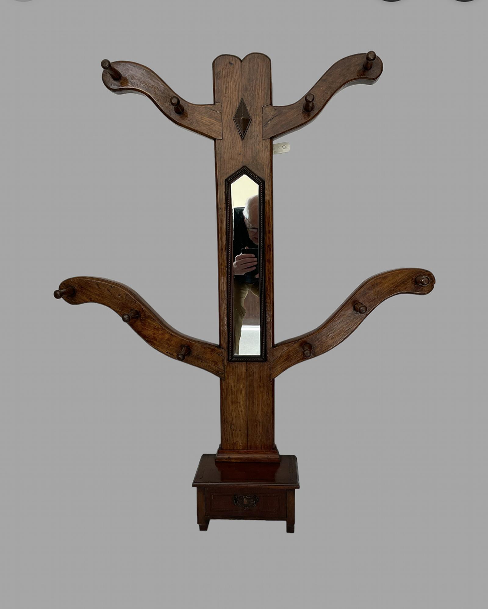 Victorian Oak Coat Stand (1 of 4)