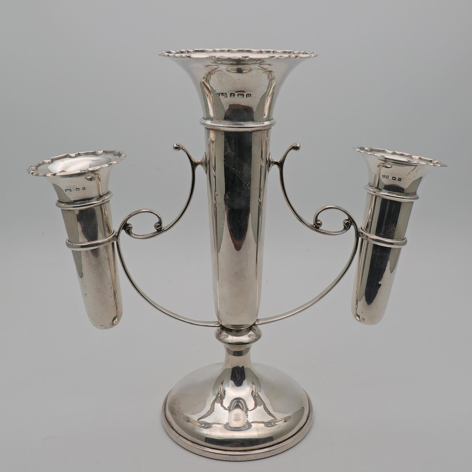 Antique George V Sterling Silver Epergne by Fattorini & Sons (1 of 4)