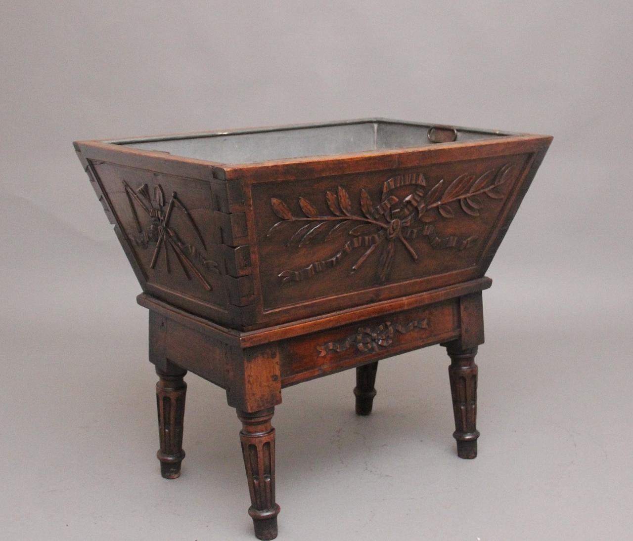 18th Century French Walnut Wine Cooler (1 of 15)