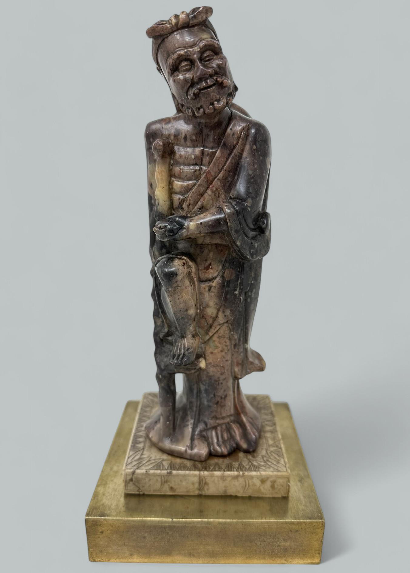 Antique Japanese or Chinese Carved Soapstone Gentleman Figure Meiji Period (1 of 9)