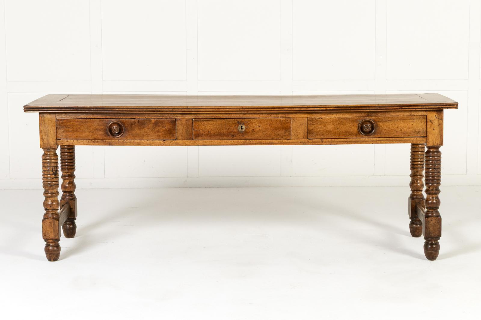 19th Century French Walnut Drapers Table (1 of 9) 19th Century French Walnut Drapers Table (1 of 9)