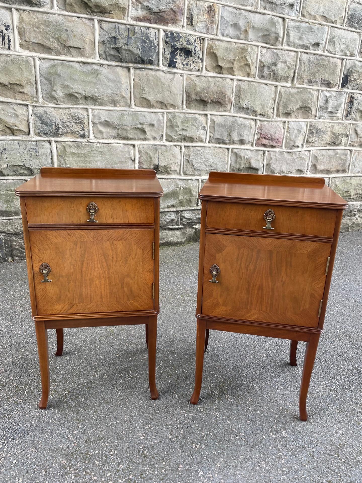 Pair of Antique Walnut Bedside Cabinets Bedside Tables (1 of 14) Pair of Antique Walnut Bedside Cabinets Bedside Tables (1 of 14)