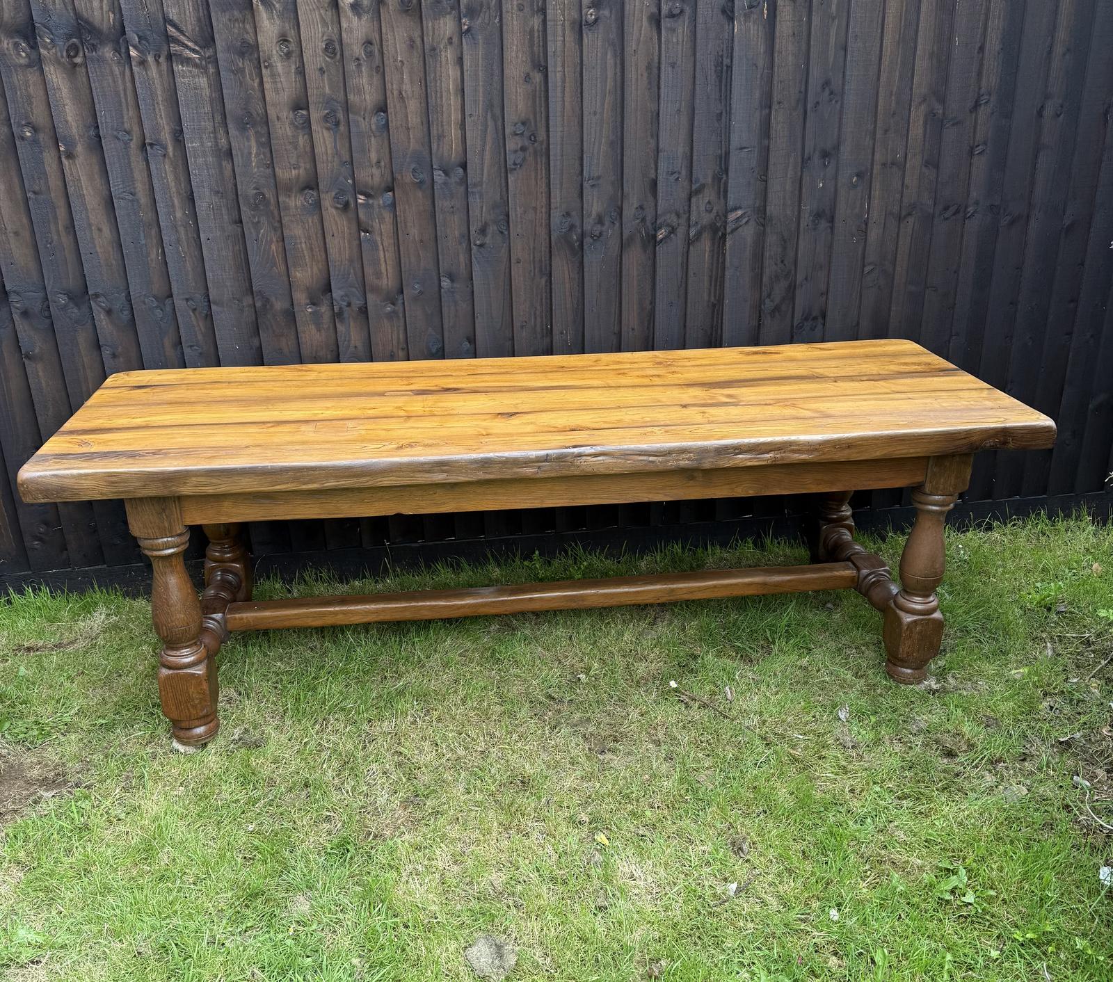 Large Oak Farmhouse Table / Refectory Table (1 of 19)