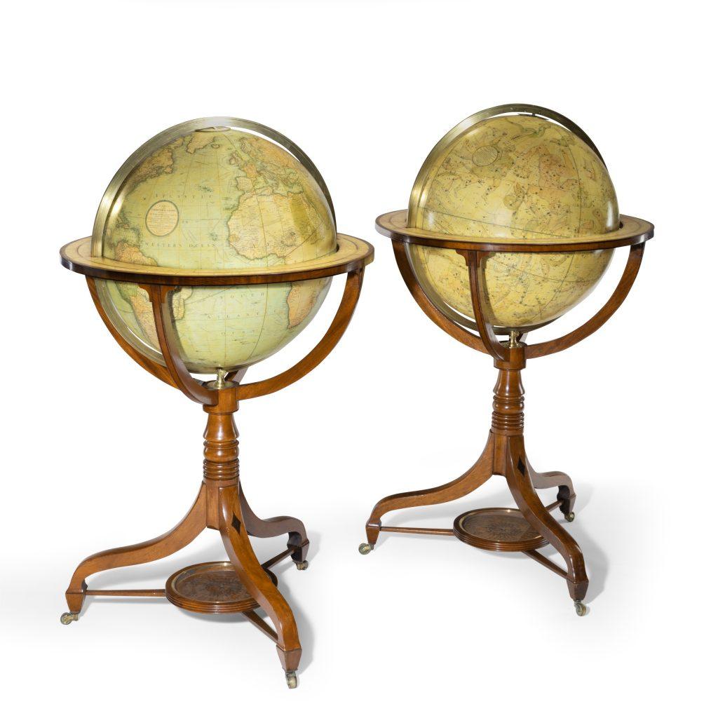 Pair of George III 21" Globes by J&W Cary - Dated 1815 & 1800 (1 of 9)