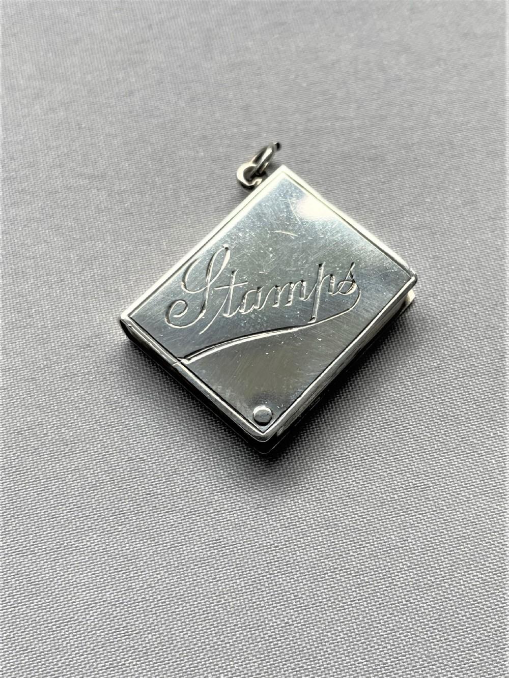 George V Novelty Silver Stamp Case (1 of 5)