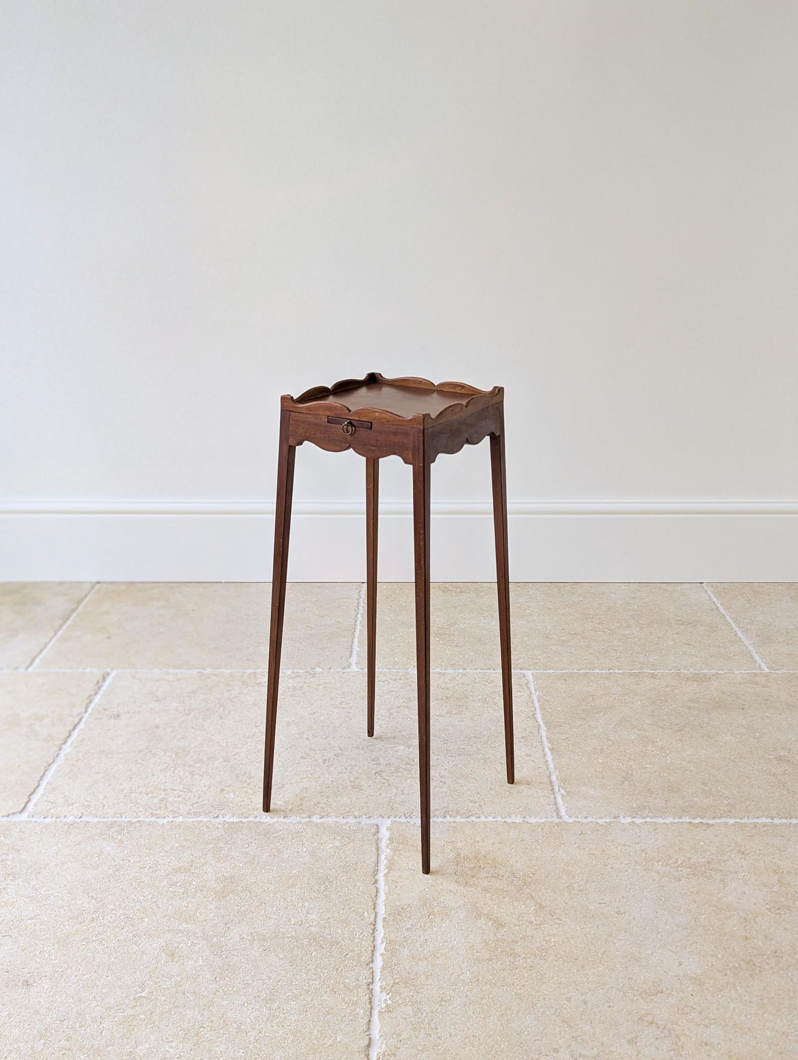 Antique Edwardian Mahogany Urn Stand with Slide c.1905 (1 of 17)