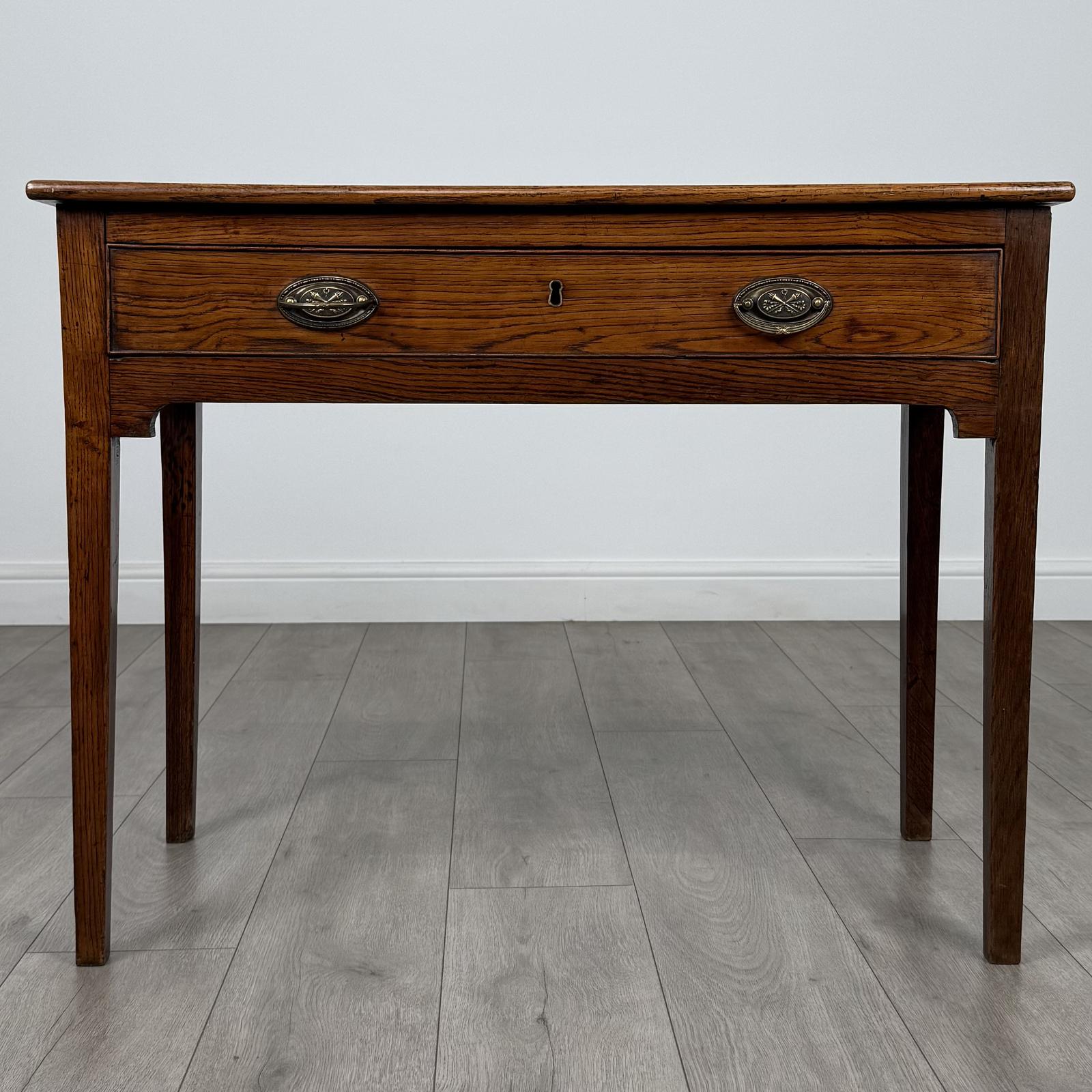 Antique 18th Century Fine Quality Golden Oak Side Table (1 of 11)