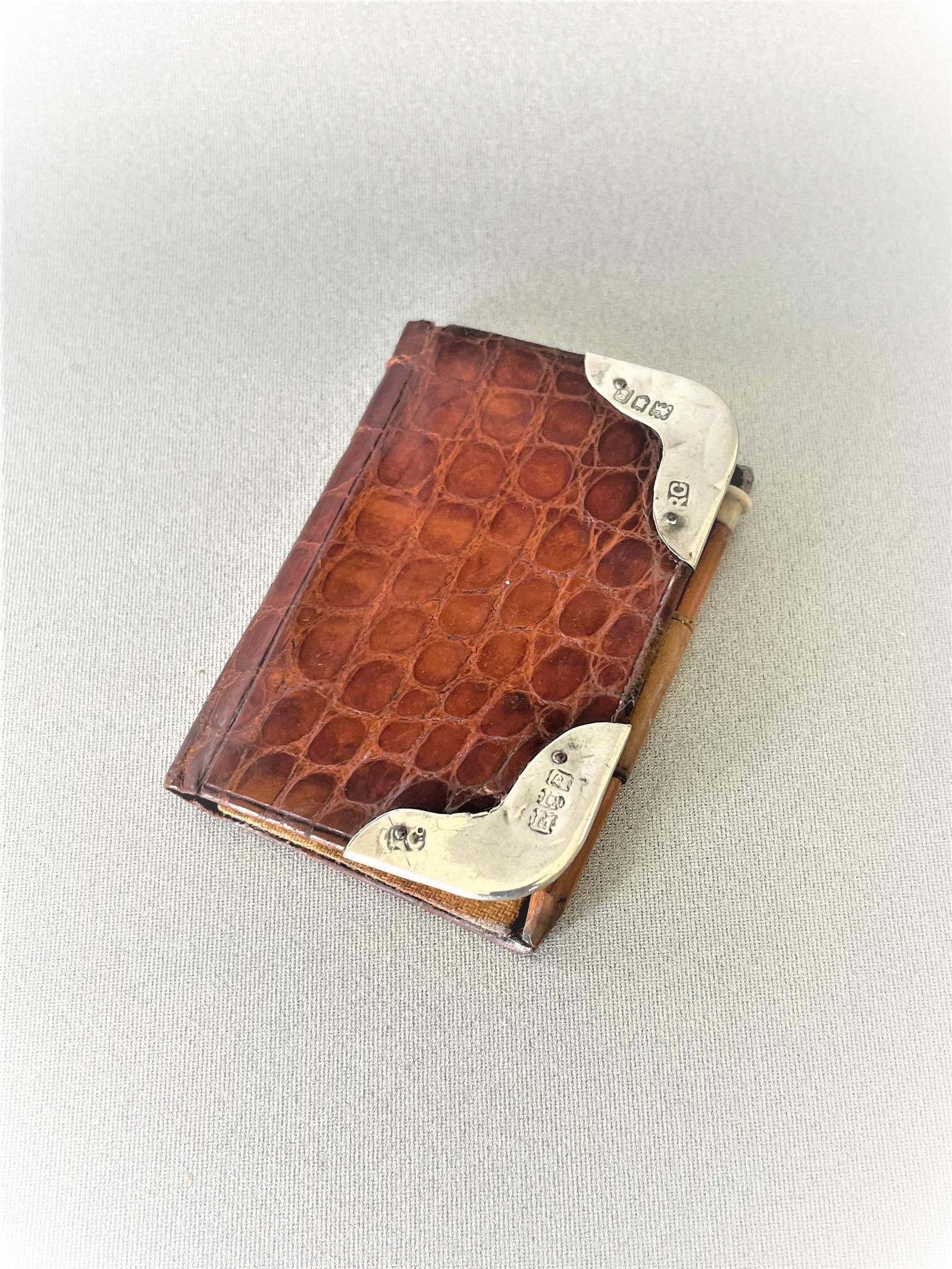 Delightful Edwardian Small Silver Mounted Aide Memoire (1 of 4)