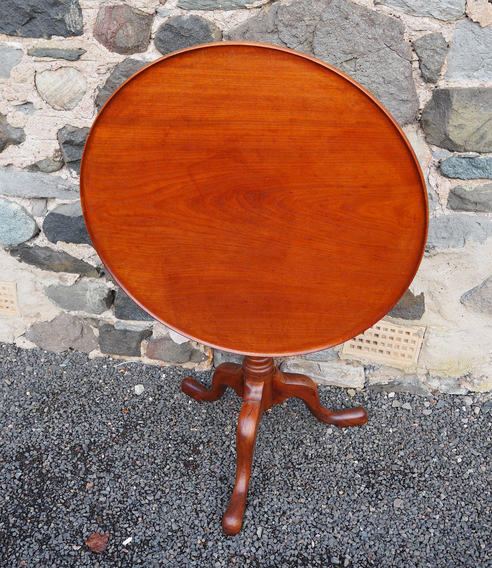 Large Size Mahogany Dish Top Tripod Table (1 of 6) Large Size Mahogany Dish Top Tripod Table (1 of 6)