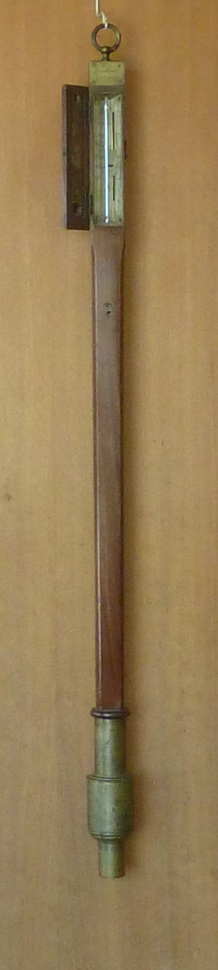 English Georgian Marine Stick Barometer Gowland London (1 of 12)