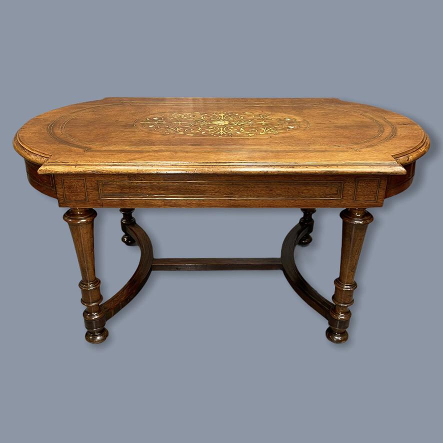 French Walnut and Marquetry Coffee Table (1 of 5) French Walnut and Marquetry Coffee Table (1 of 5)