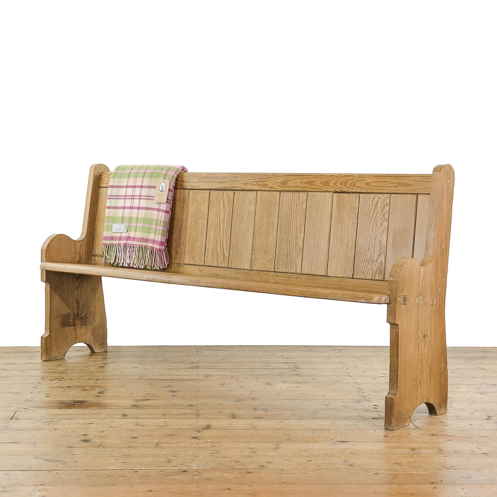 Antique Pitch Pine Church Pew (1 of 7) Antique Pitch Pine Church Pew (1 of 7)