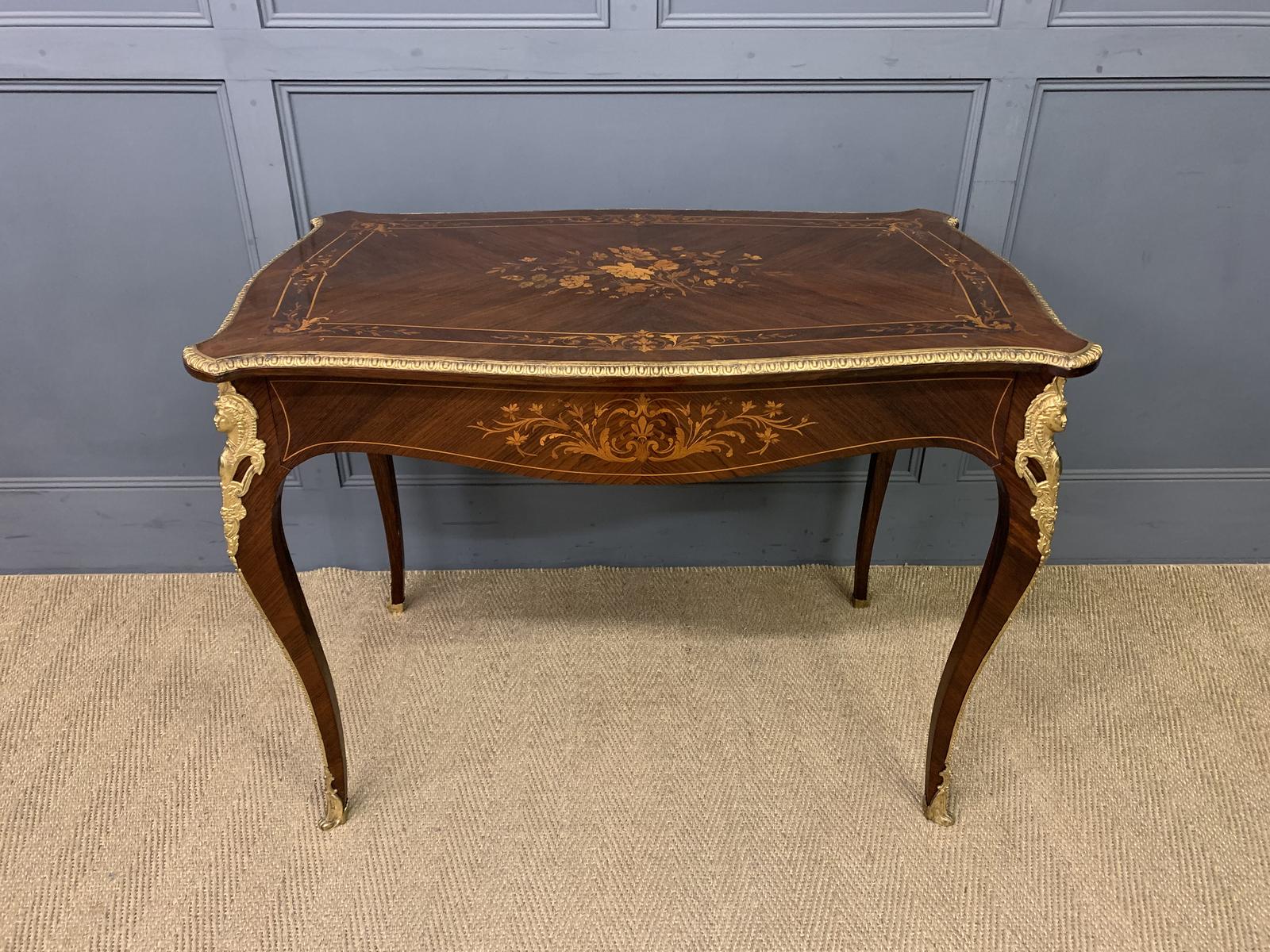 Inlaid Rosewood Floral Marquetry Table (1 of 17)