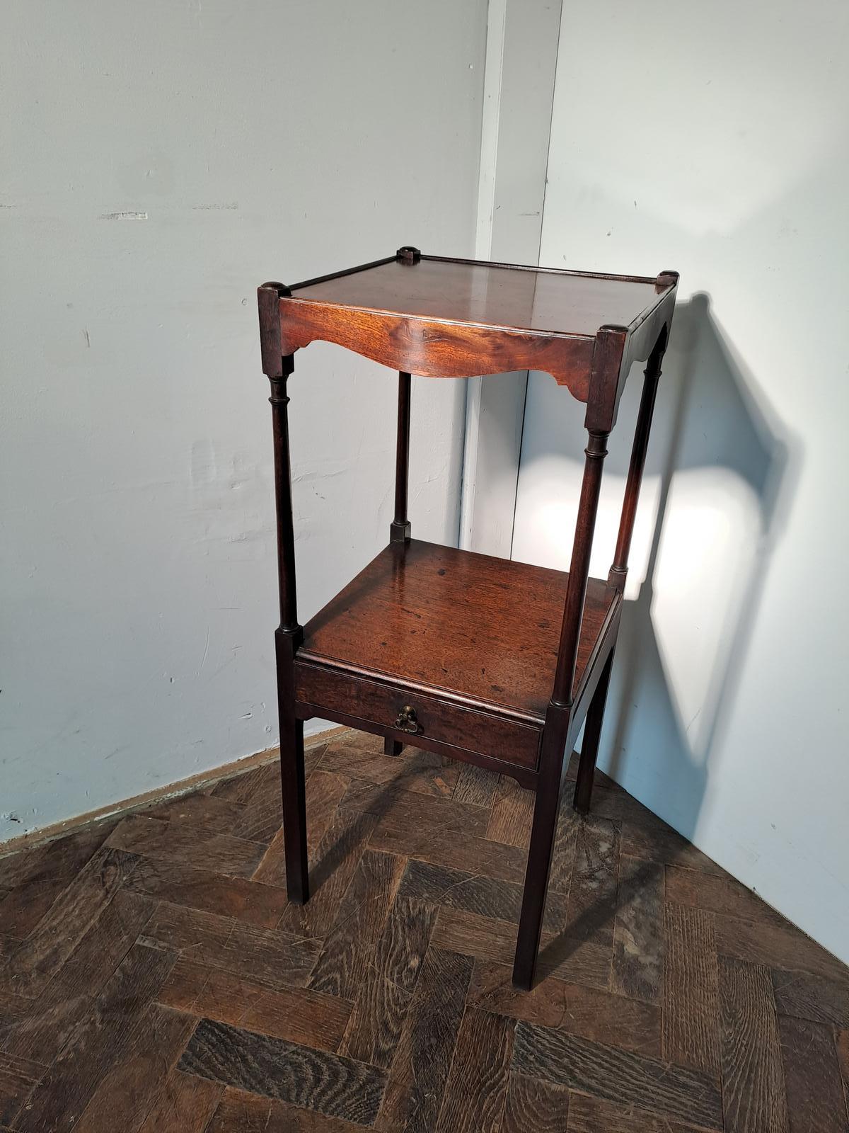 A Fine George III Cuban Mahogany Bedside Table (1 of 3) A Fine George III Cuban Mahogany Bedside Table (1 of 3)