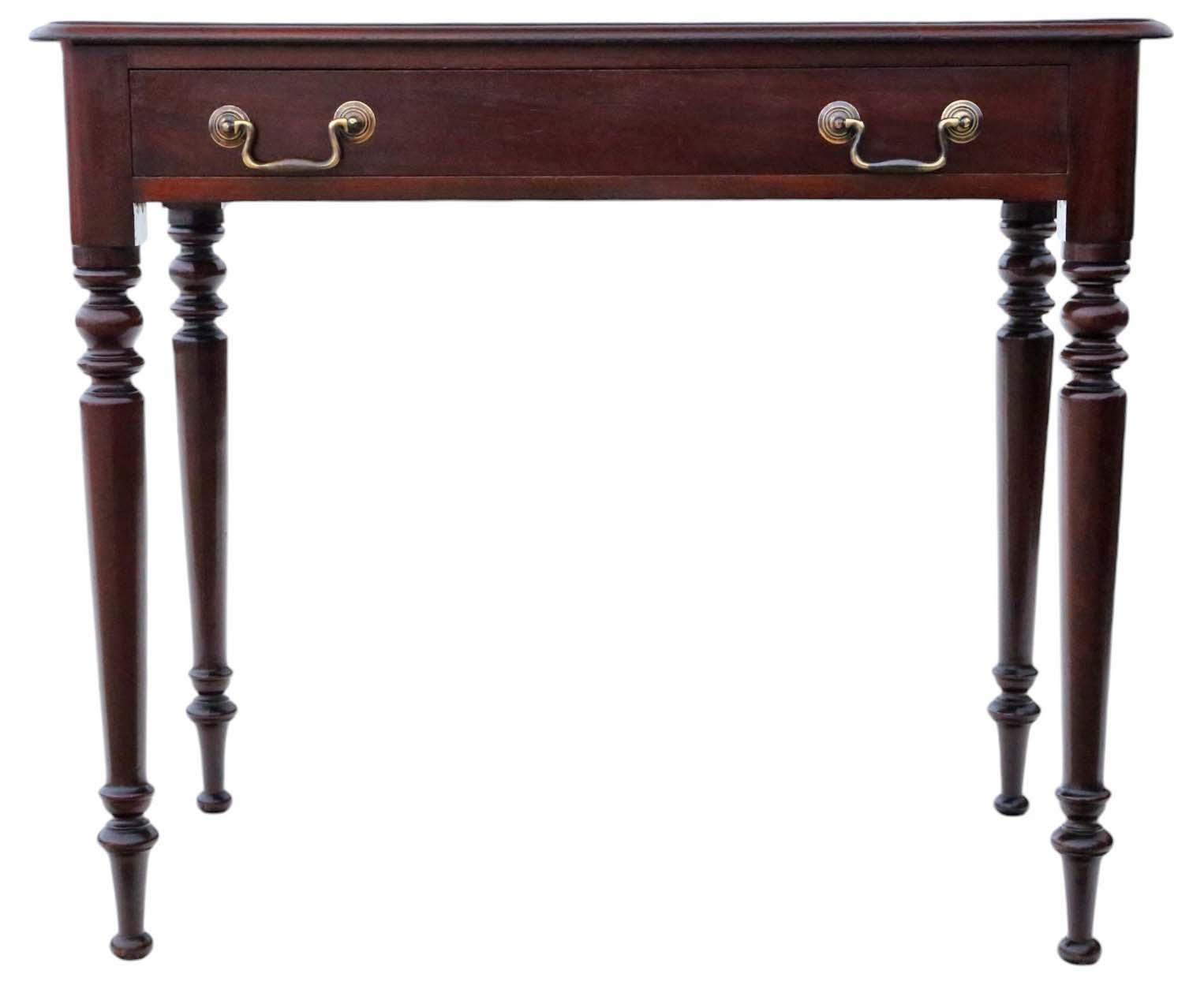 Antique Fine Quality Mahogany Writing Dressing Table 19th Century Desk Side (1 of 7)