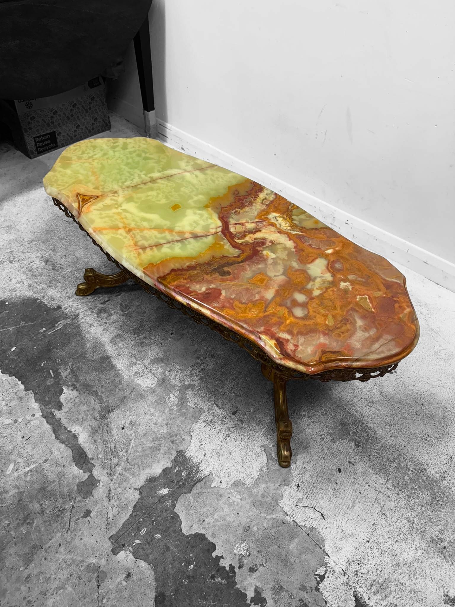Vintage Marble Top Coffee Table / Ornate Base c.1970 (1 of 10) Vintage Marble Top Coffee Table / Ornate Base c.1970 (1 of 10)