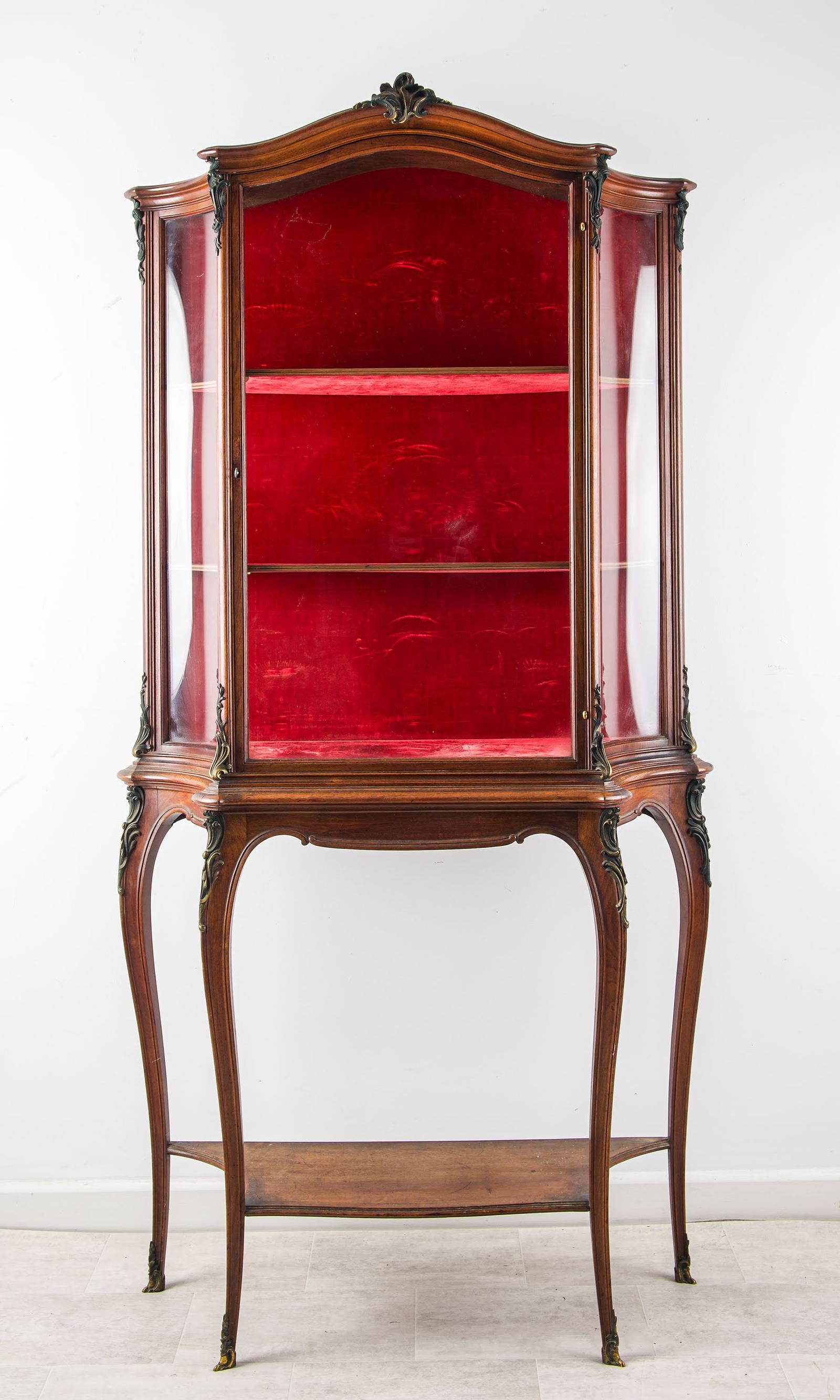 Antique Mahogany Display Cabinet with Ormolu Mounts by C. Mellier & Co London (1 of 7) Antique Mahogany Display Cabinet with Ormolu Mounts by C. Mellier & Co London (1 of 7)