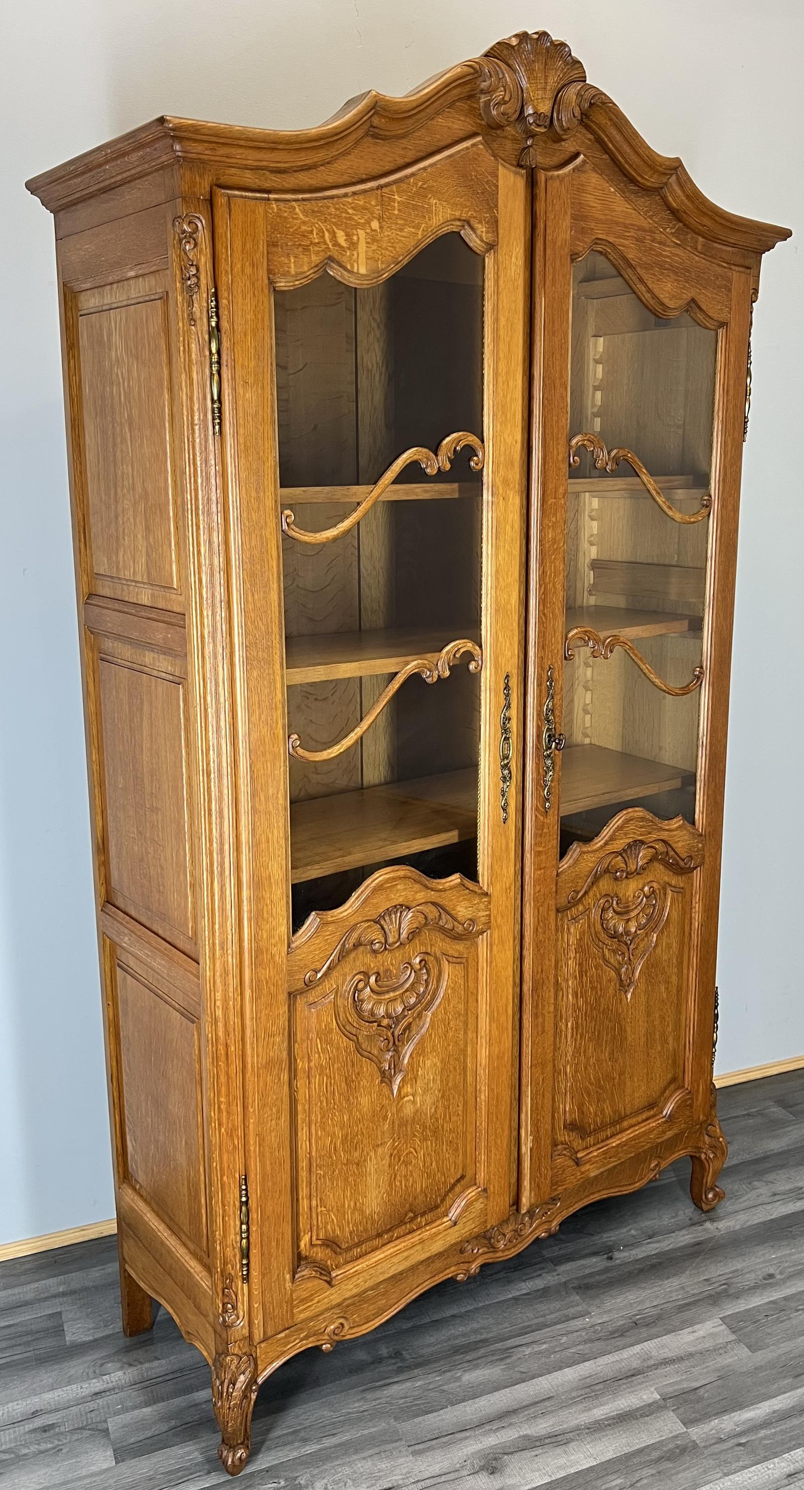 Bookcase Vintage French Louis XIV Cabinet Cupboard (1 of 12)
