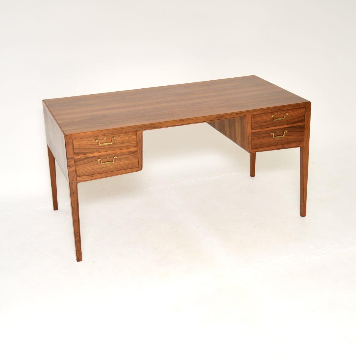 Swedish Vintage Walnut Desk (1 of 13)