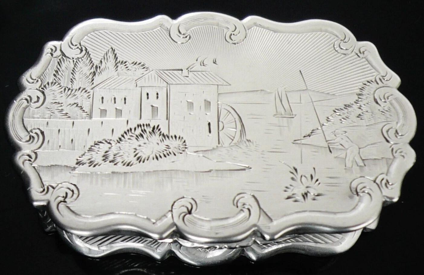 Antique Sterling Silver Picture Top Vinaigrette Yapp & Woodward, Birmingham 1846 (1 of 12) Antique Sterling Silver Picture Top Vinaigrette Yapp & Woodward, Birmingham 1846 (1 of 12)