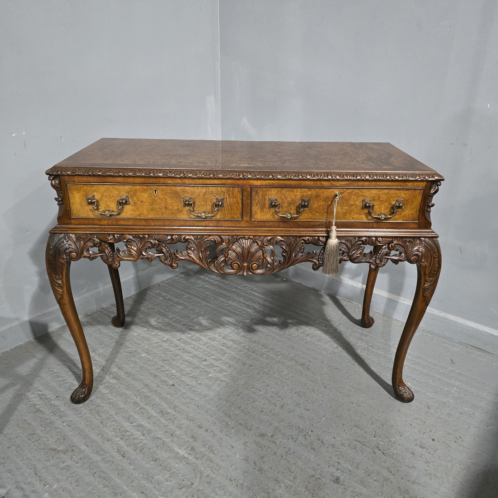 Superb Burr Walnut Side Table Console (1 of 15) Superb Burr Walnut Side Table Console (1 of 15)