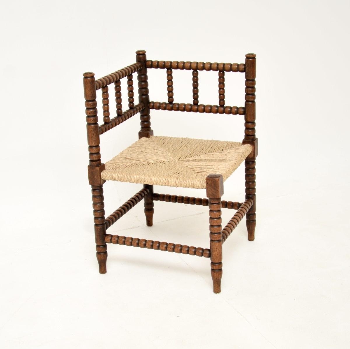 Antique Oak Bobbin Chair (1 of 9) Antique Oak Bobbin Chair (1 of 9)