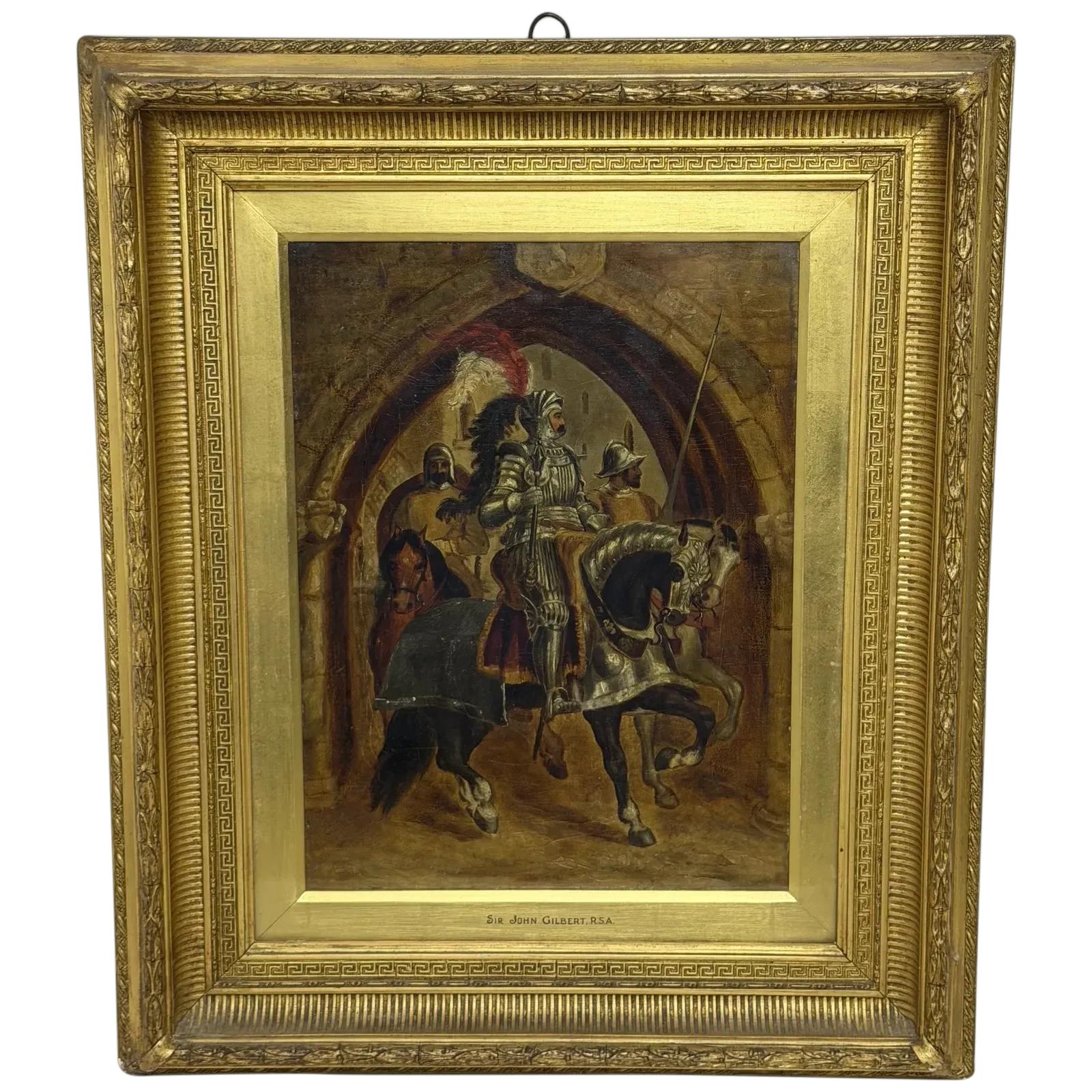 Circle of Sir John Gilbert RA Victorian Equestrian Knight Oil Painting (1 of 48) Circle of Sir John Gilbert RA Victorian Equestrian Knight Oil Painting (1 of 48)