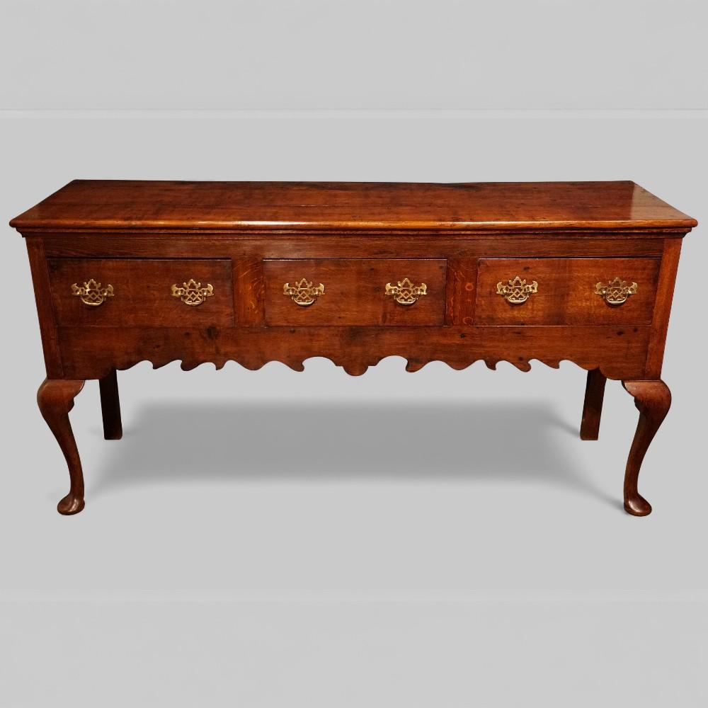 Antique Oak Cabriole Leg Dresser Base (1 of 8)