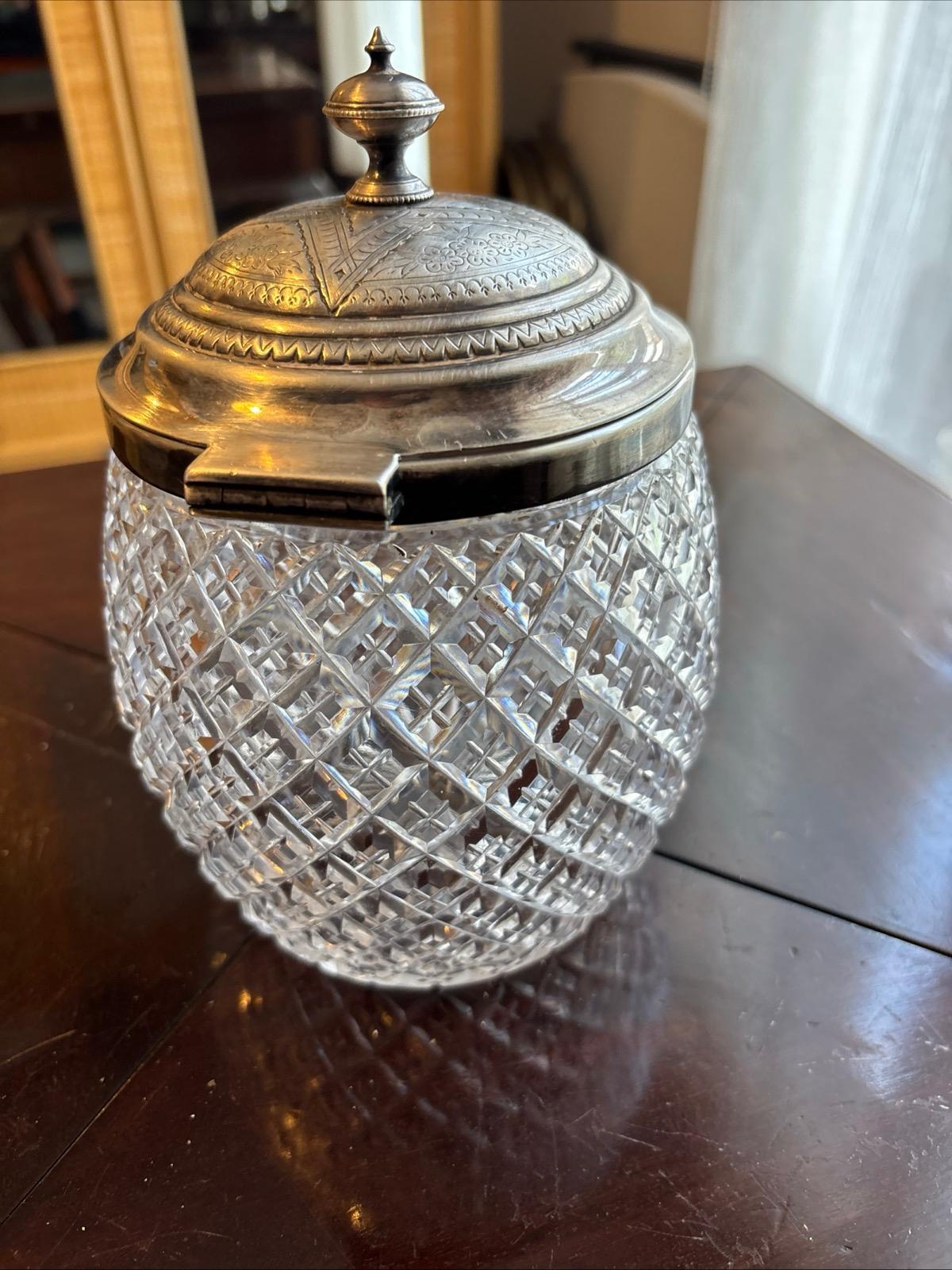Silver Plate, Mounted Biscuit Barrel (1 of 4) Silver Plate, Mounted Biscuit Barrel (1 of 4)