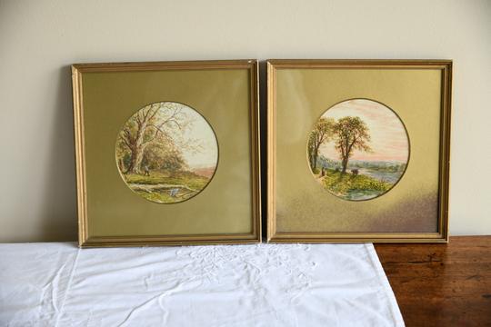 Pair of Watercolours Walter Charles Way (1 of 12)