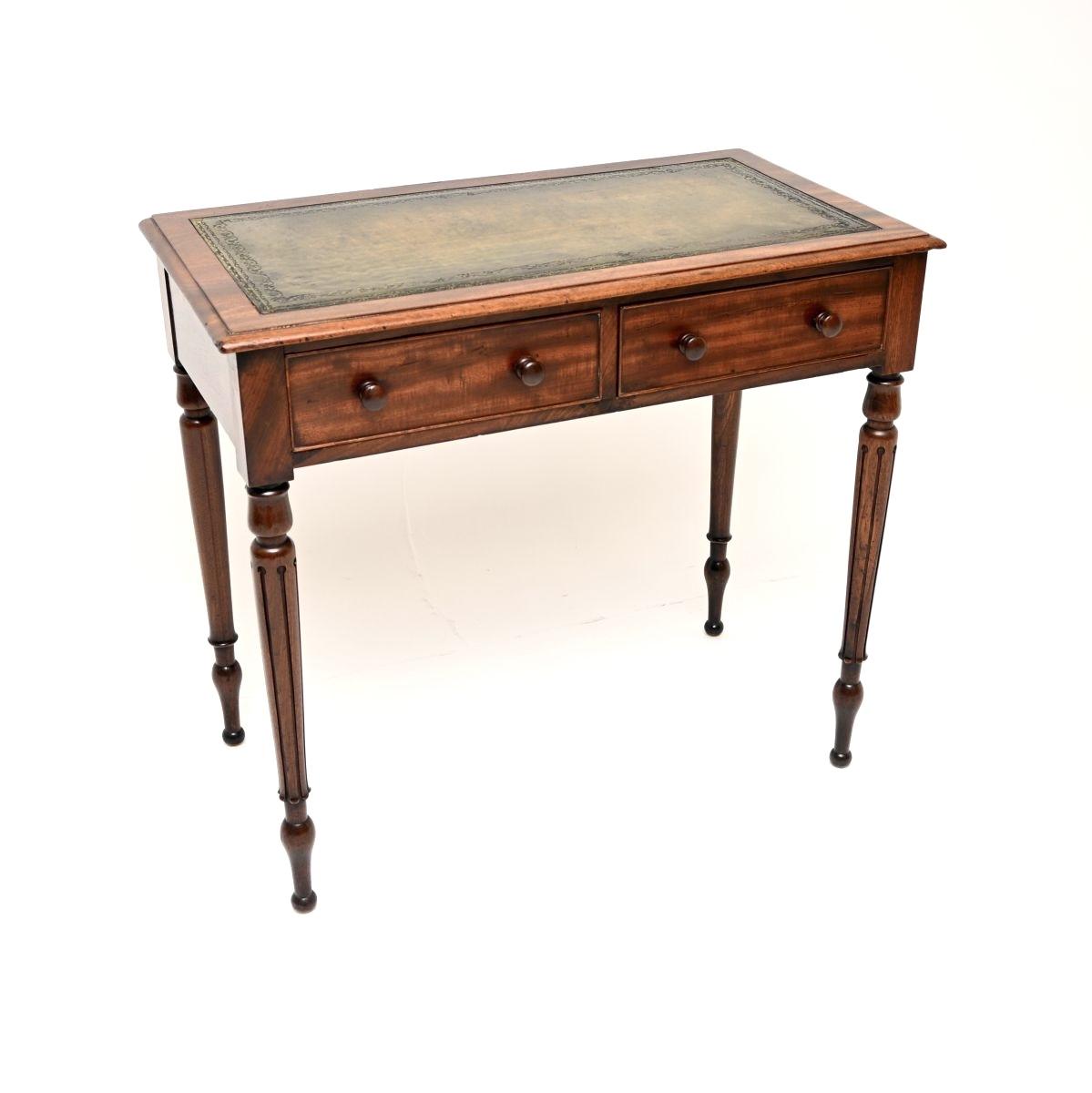 Antique William IV Period Mahogany Leather Top Writing Table / Desk (1 of 10) Antique William IV Period Mahogany Leather Top Writing Table / Desk (1 of 10)