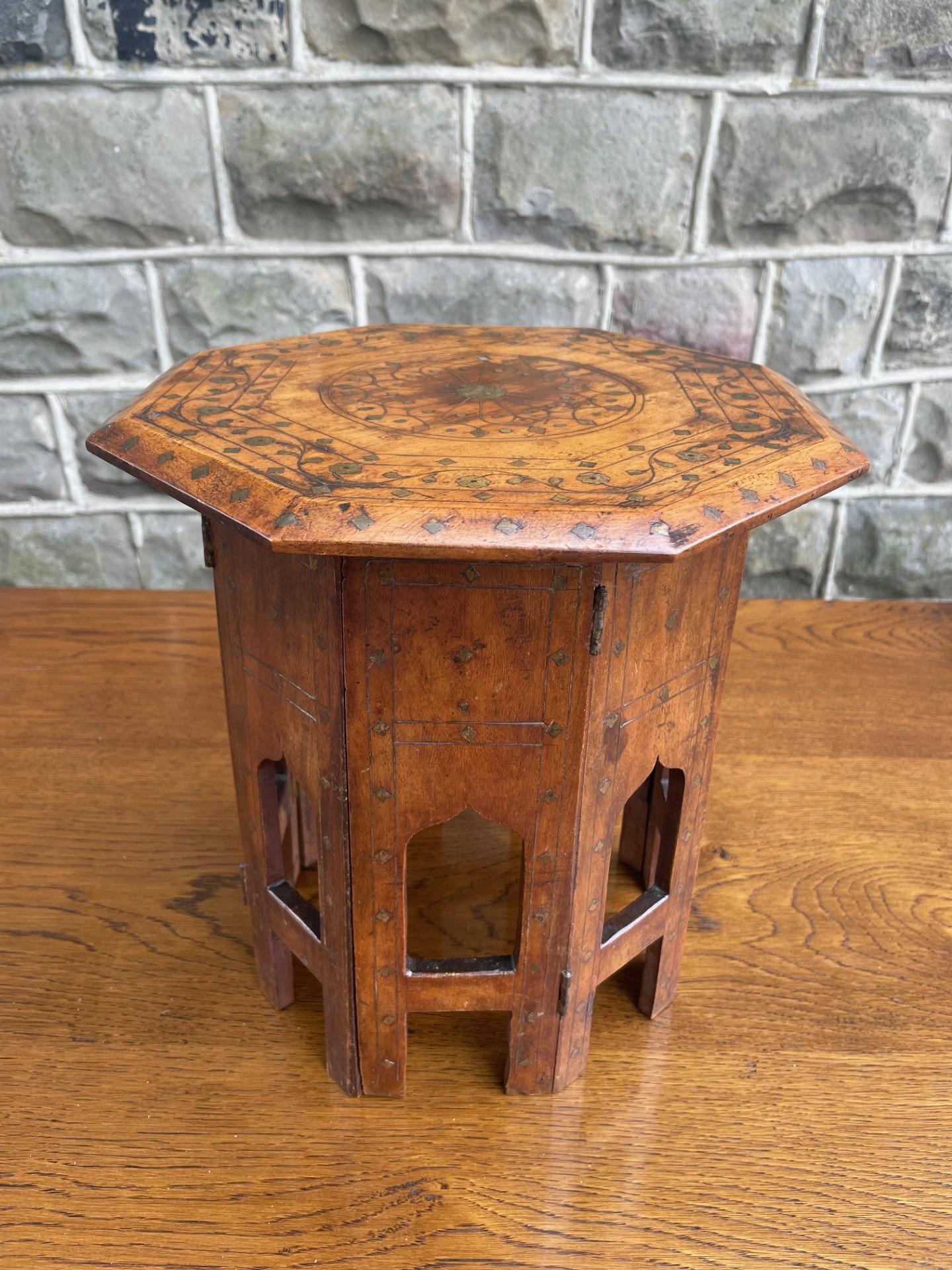 Antique Anglo Indian Inlaid Folding Table (1 of 7) Antique Anglo Indian Inlaid Folding Table (1 of 7)