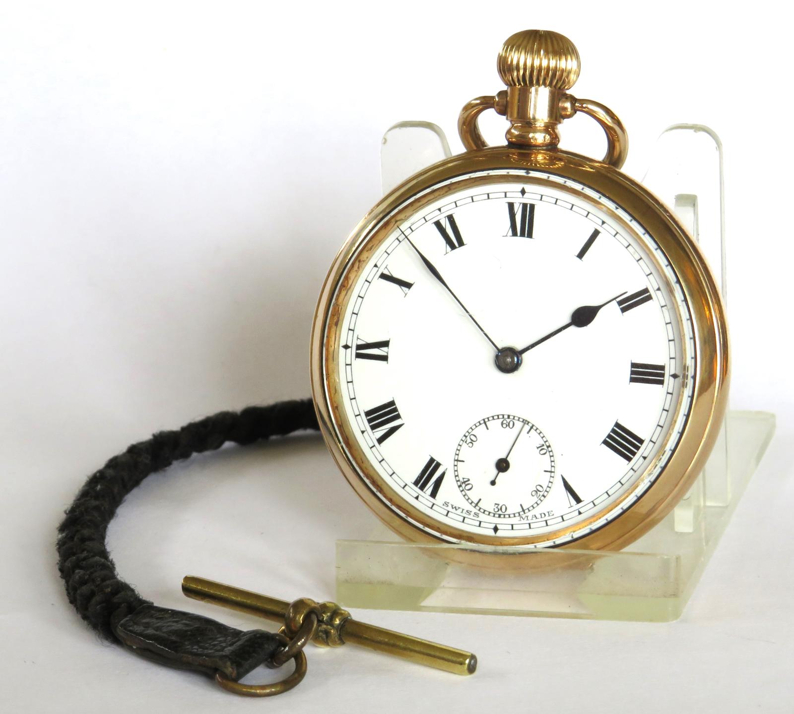 Pocket Watch: 1930s Swiss Pocket Watch & Albert (1 of 5)