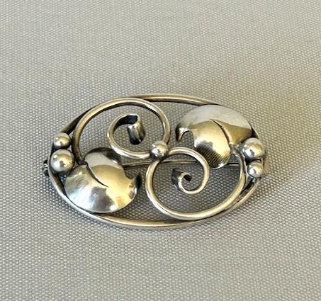 Danish Floral Silver Brooch (1 of 6) Danish Floral Silver Brooch (1 of 6)