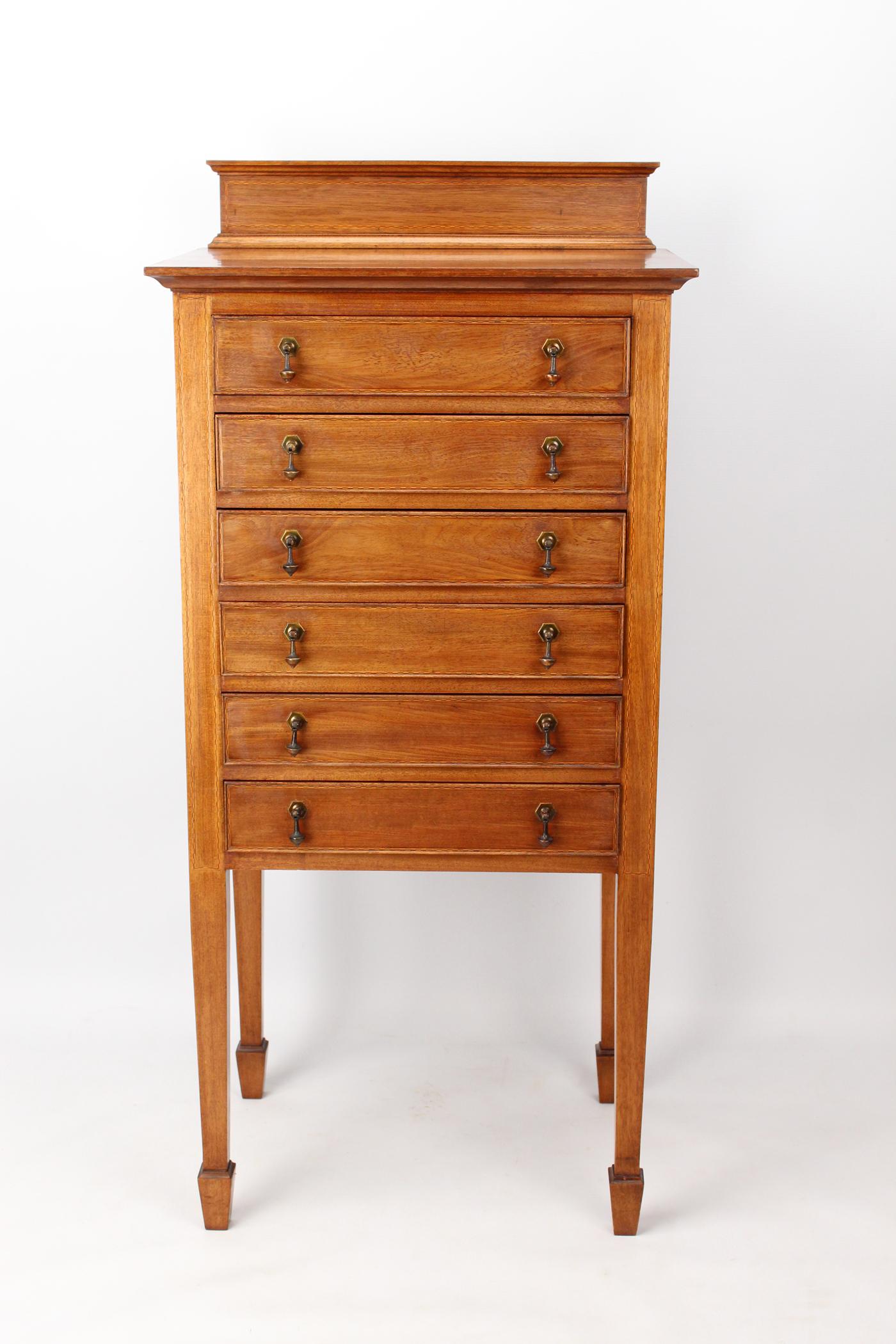 An Edwardian Mahogany & Inlaid Music Cabinet (1 of 13) An Edwardian Mahogany & Inlaid Music Cabinet (1 of 13)