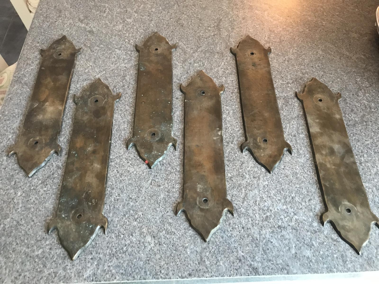 Brass Door Finger Plates (1 of 2) Brass Door Finger Plates (1 of 2)