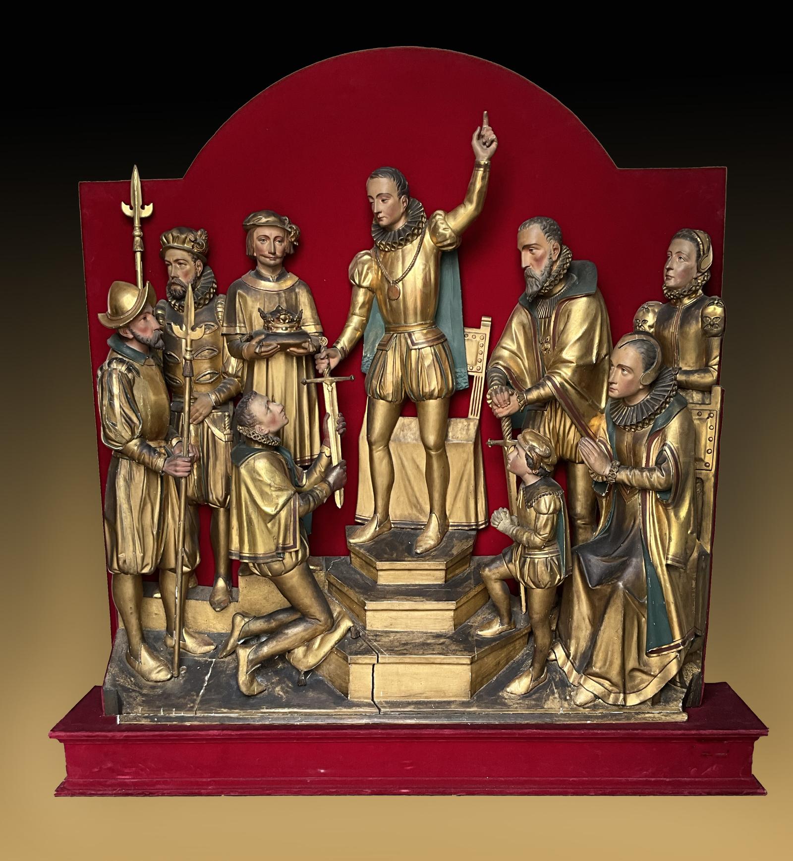 Mid 19th Century Large Unusual Carved Wooden Figure Group (1 of 11)