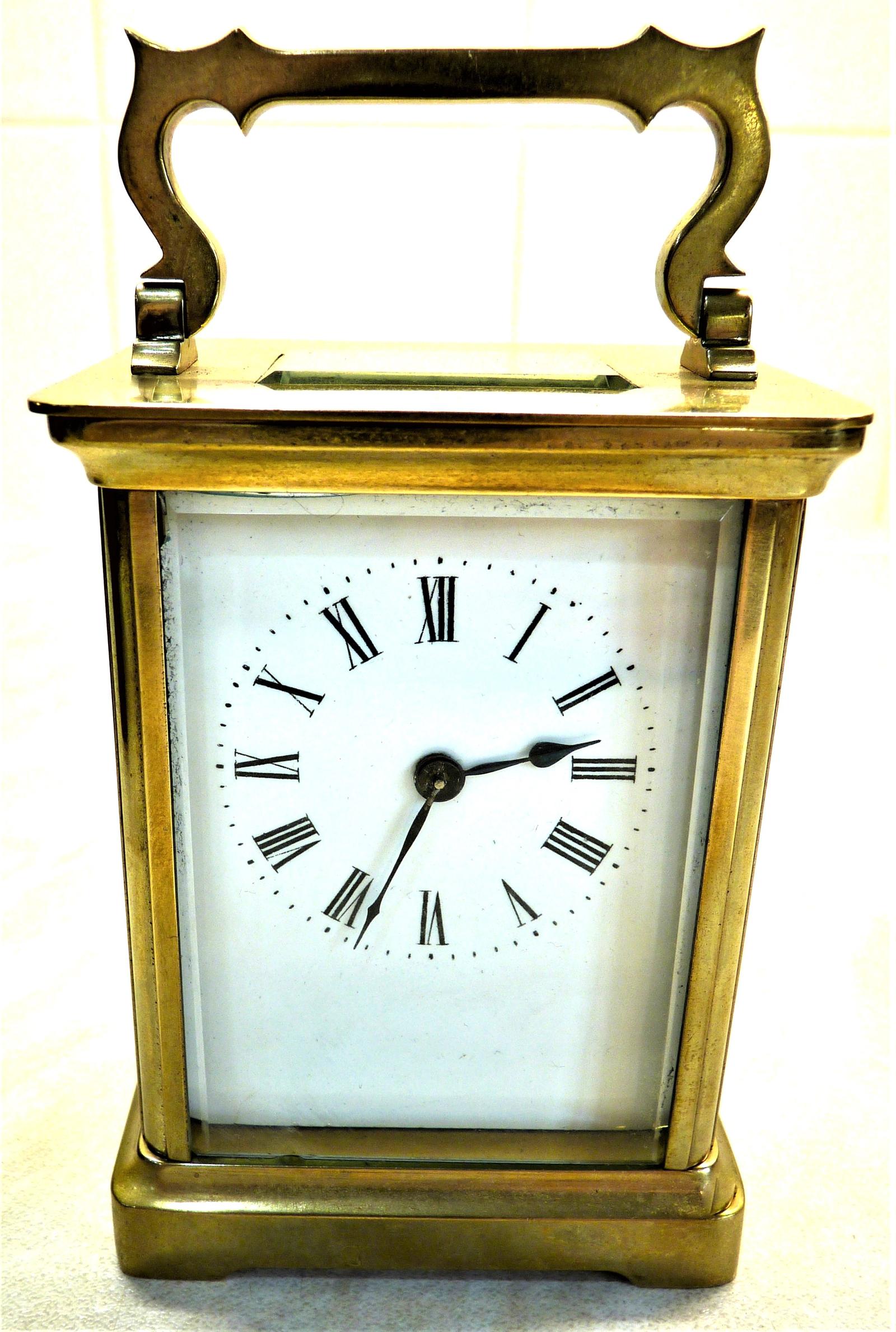 Carriage Clock: 1882 French Carriage Timepiece with Original Leather Travel Case (1 of 9) Carriage Clock: 1882 French Carriage Timepiece with Original Leather Travel Case (1 of 9)