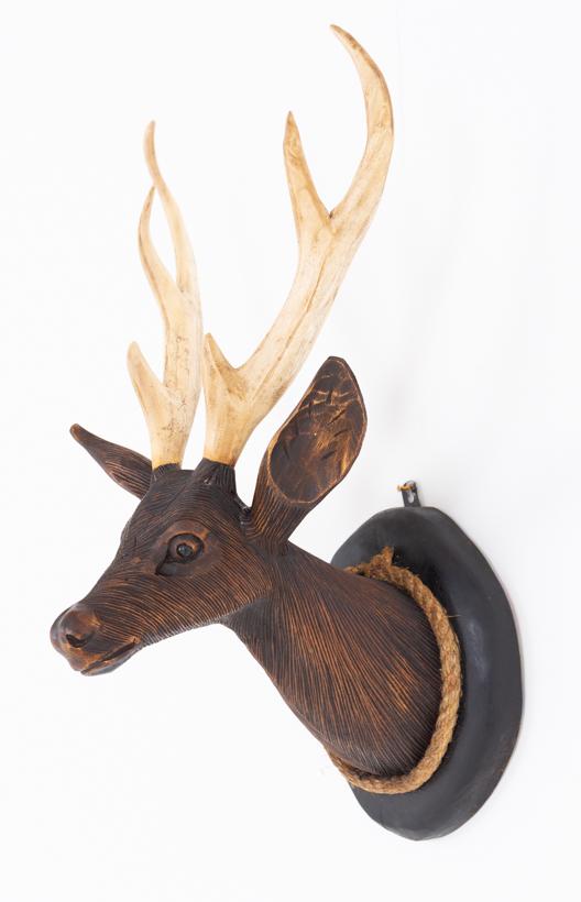 Carved Black Forest Style Stags Head (1 of 5) Carved Black Forest Style Stags Head (1 of 5)