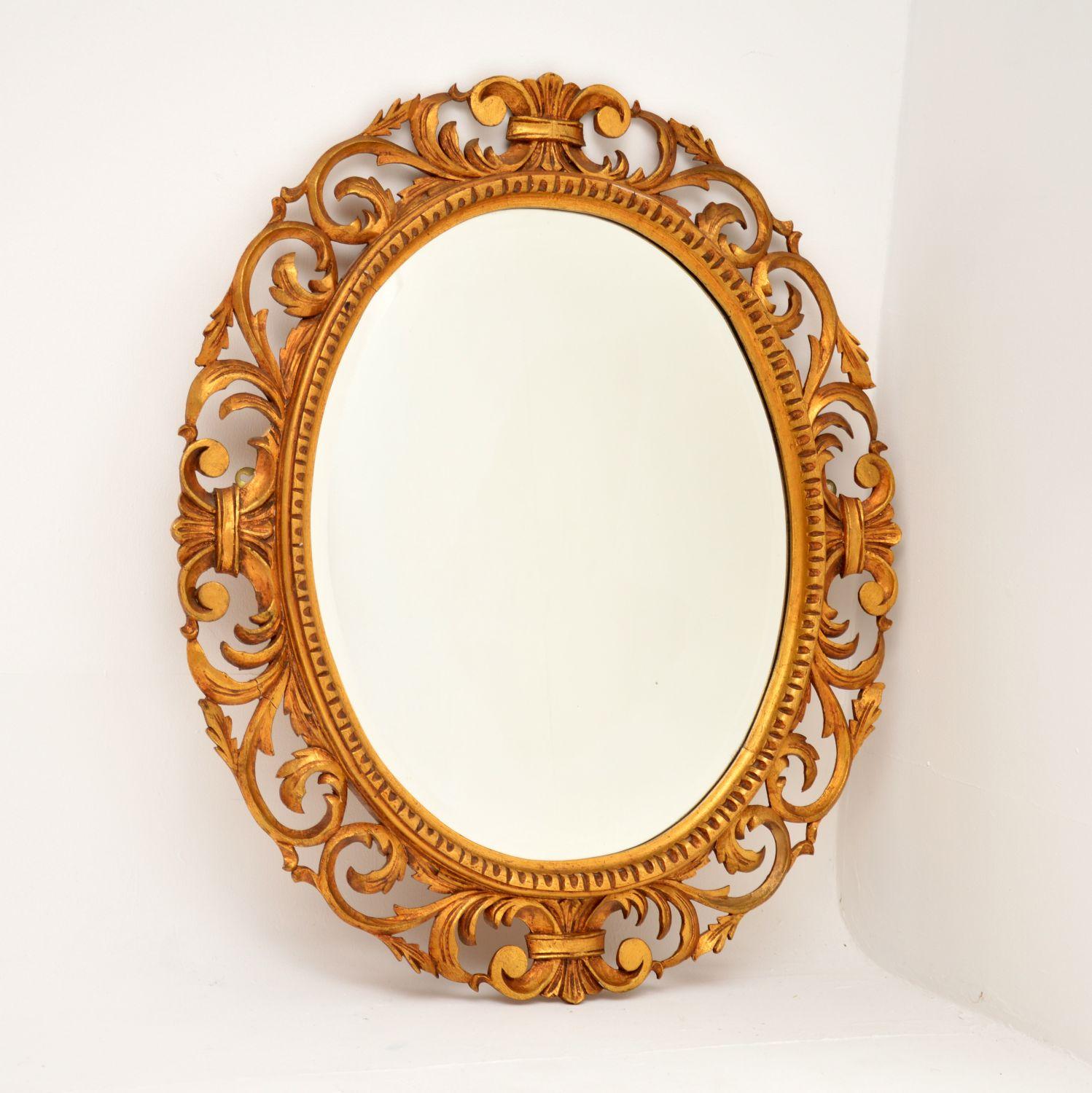 Antique French Carved Gilt Wood Mirror (1 of 7) Antique French Carved Gilt Wood Mirror (1 of 7)