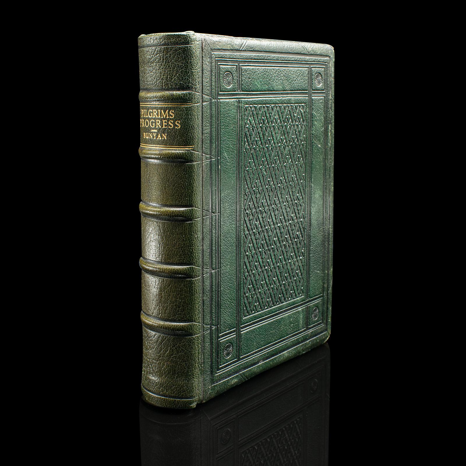 Antique Book, The Pilgrim's Progress, John Bunyan, English, Novel, Victorian (1 of 12)