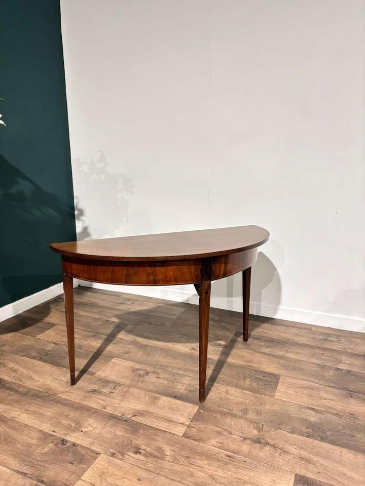 Antique Mahogany Inlaid D End Table (1 of 15)